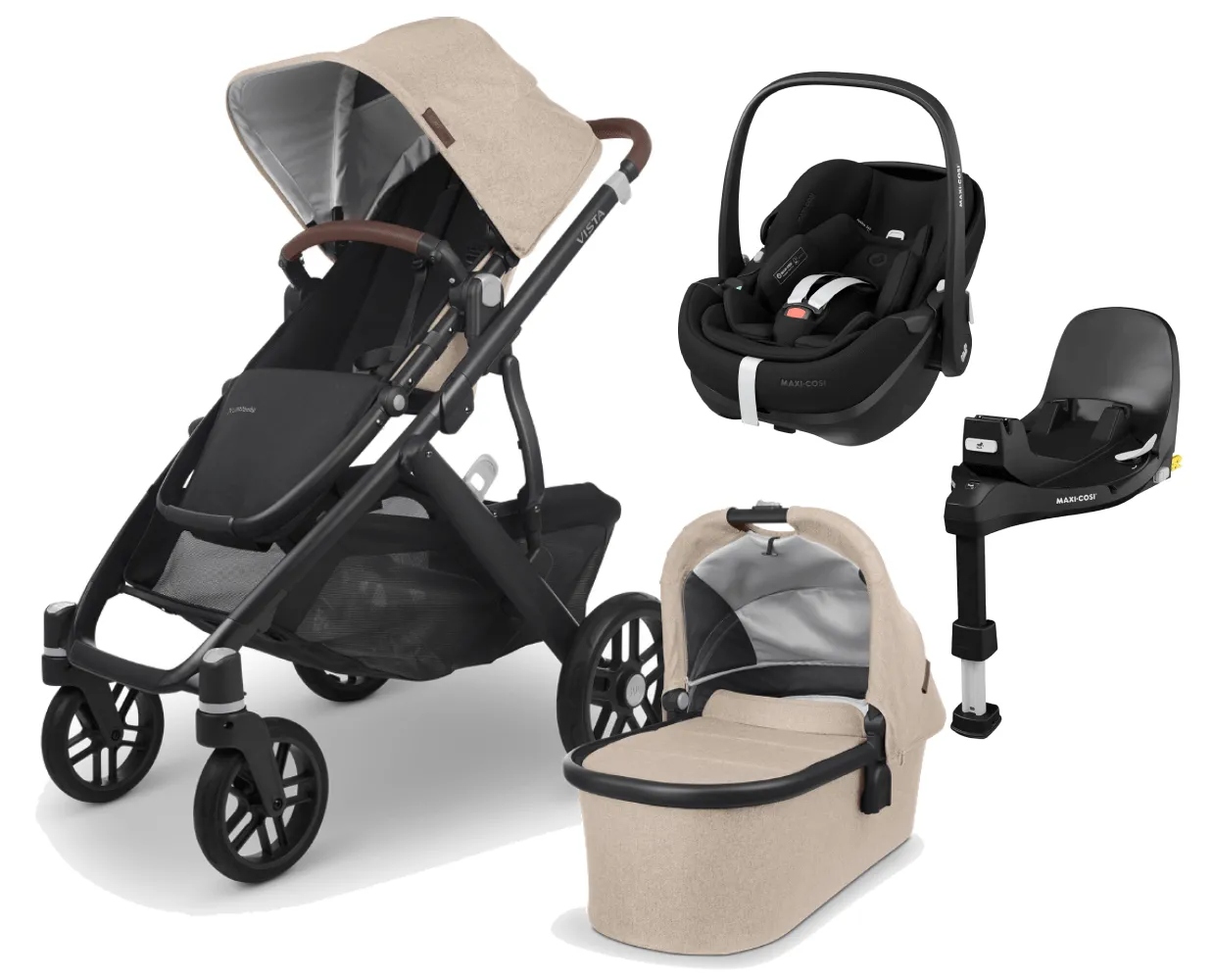 UPPAbaby Vista V2 with Pebble 360 PRO Car Seat and Base - Liam