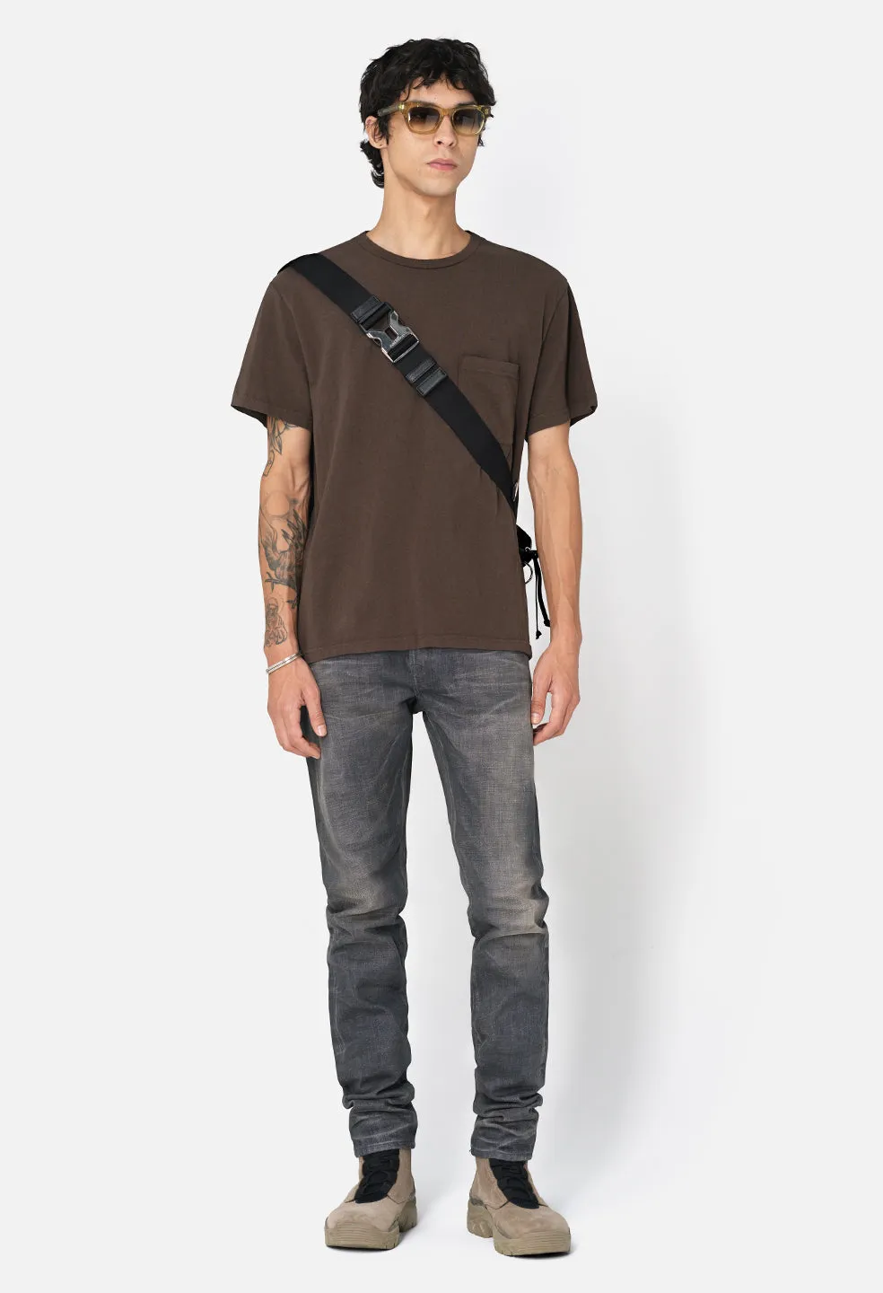 Victura Pocket Tee / Chocolate Brown