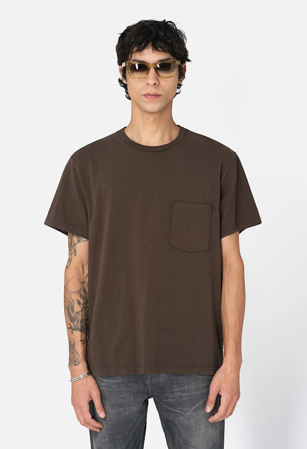 Victura Pocket Tee / Chocolate Brown