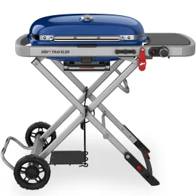 Weber Traveler 'OCEAN BLUE' Portable Gas Barbecue