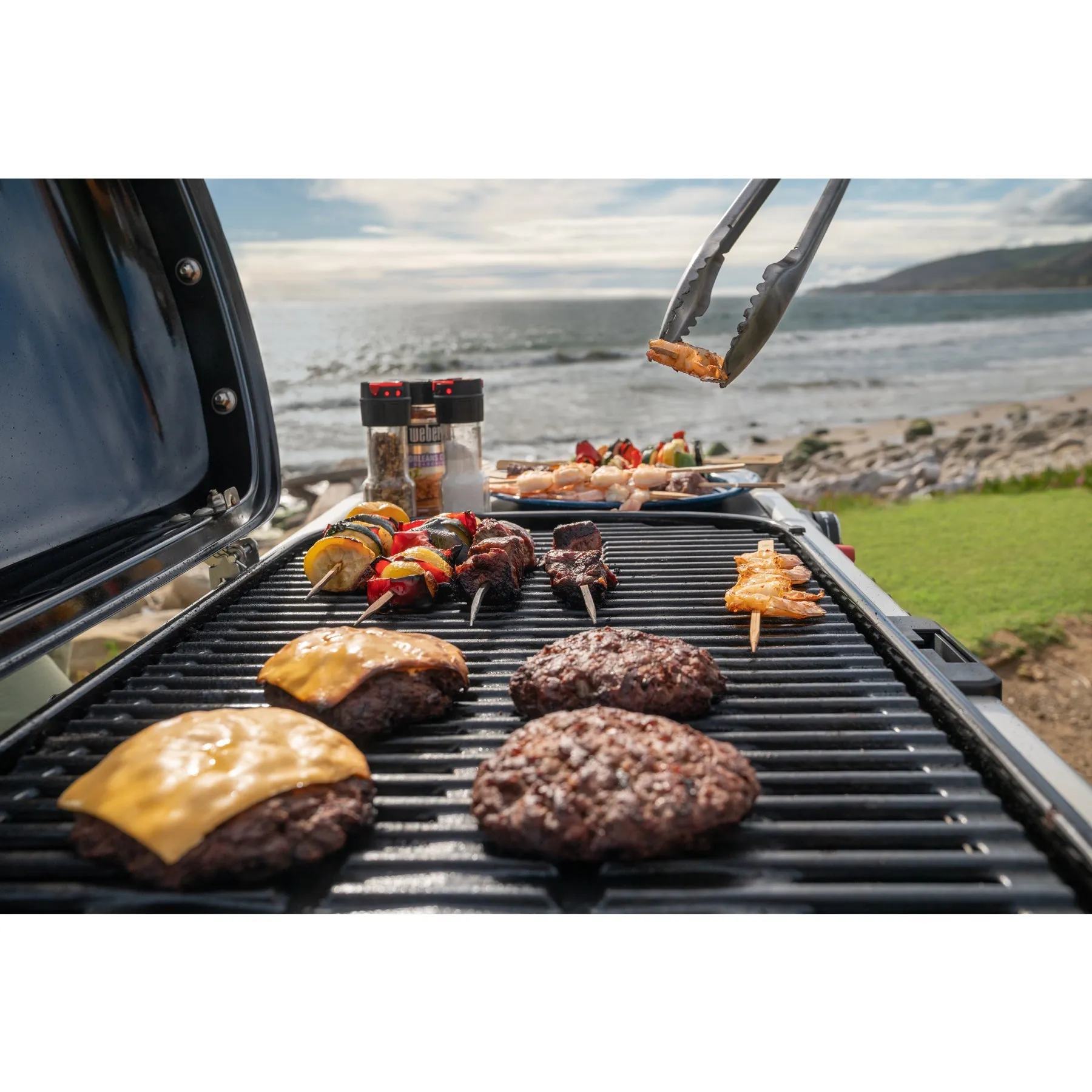 Weber Traveler 'OCEAN BLUE' Portable Gas Barbecue