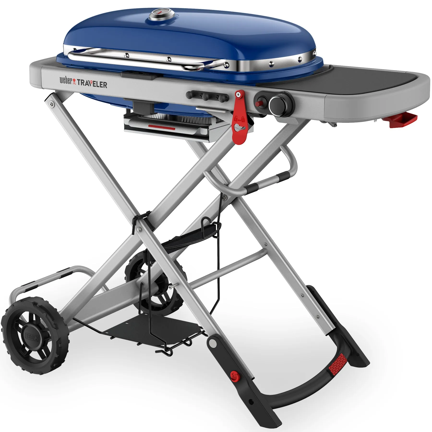 Weber Traveler 'OCEAN BLUE' Portable Gas Barbecue