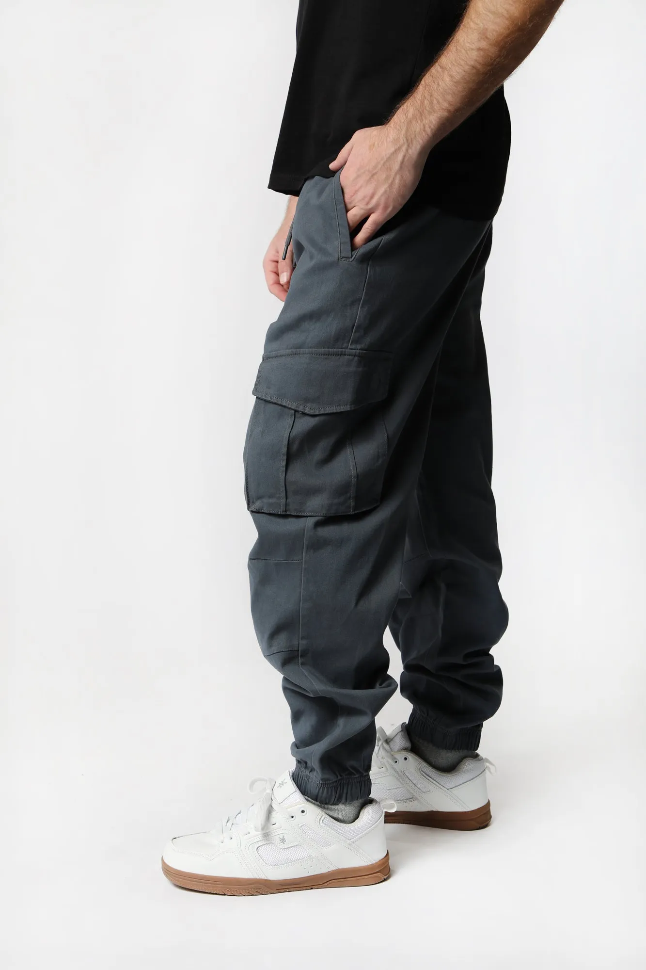 West49 Mens Twill Cargo Jogger