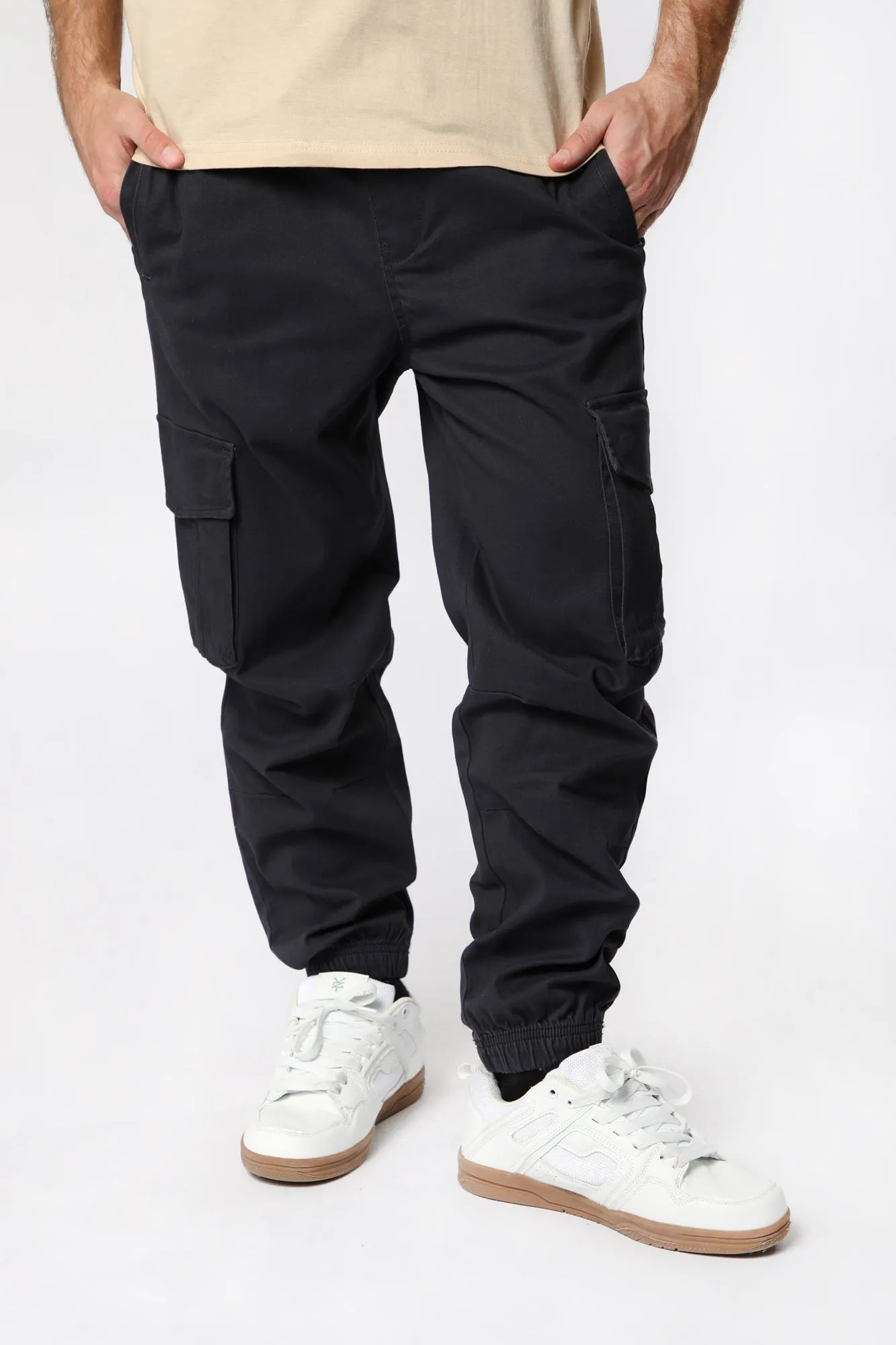 West49 Mens Twill Cargo Jogger