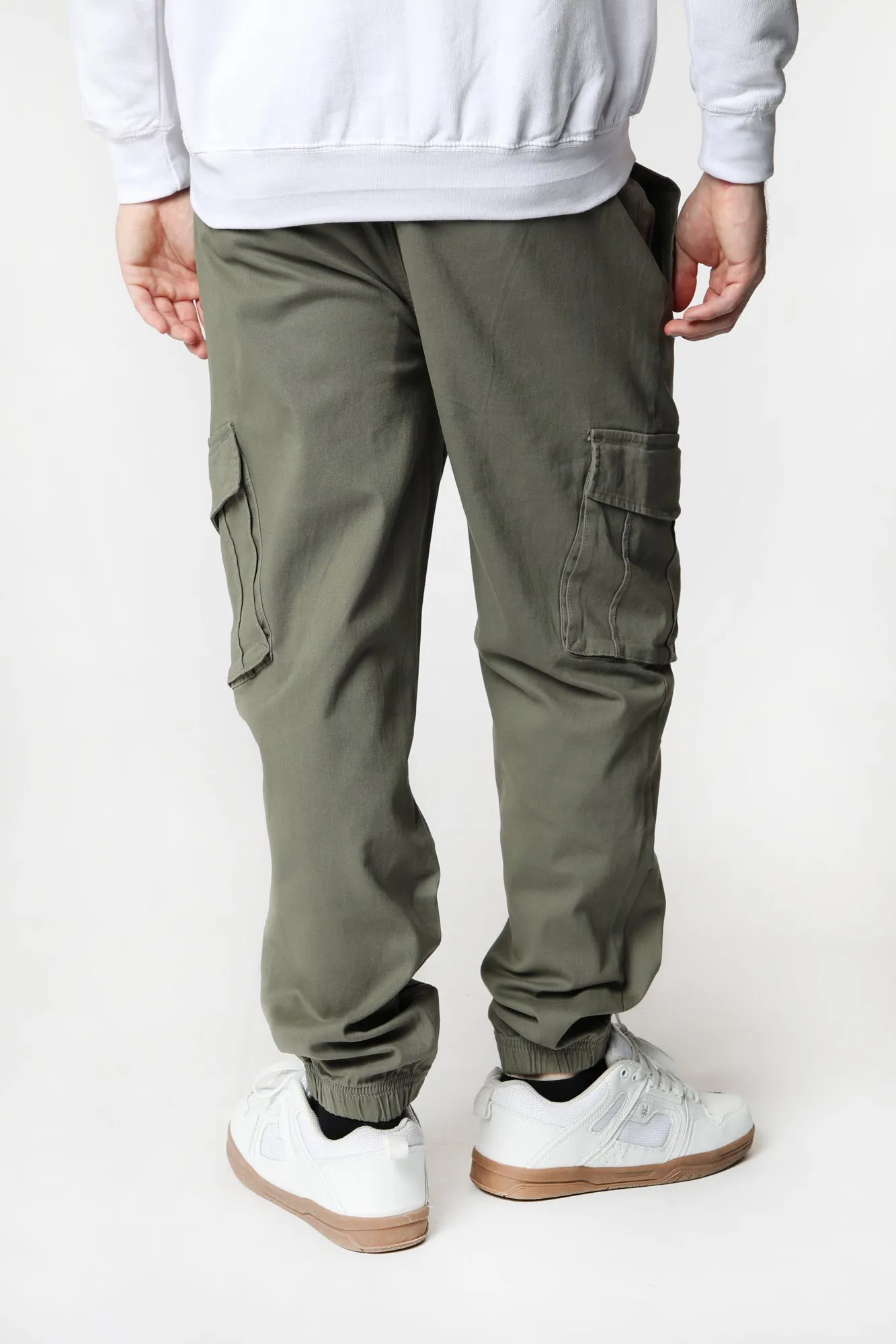 West49 Mens Twill Cargo Jogger