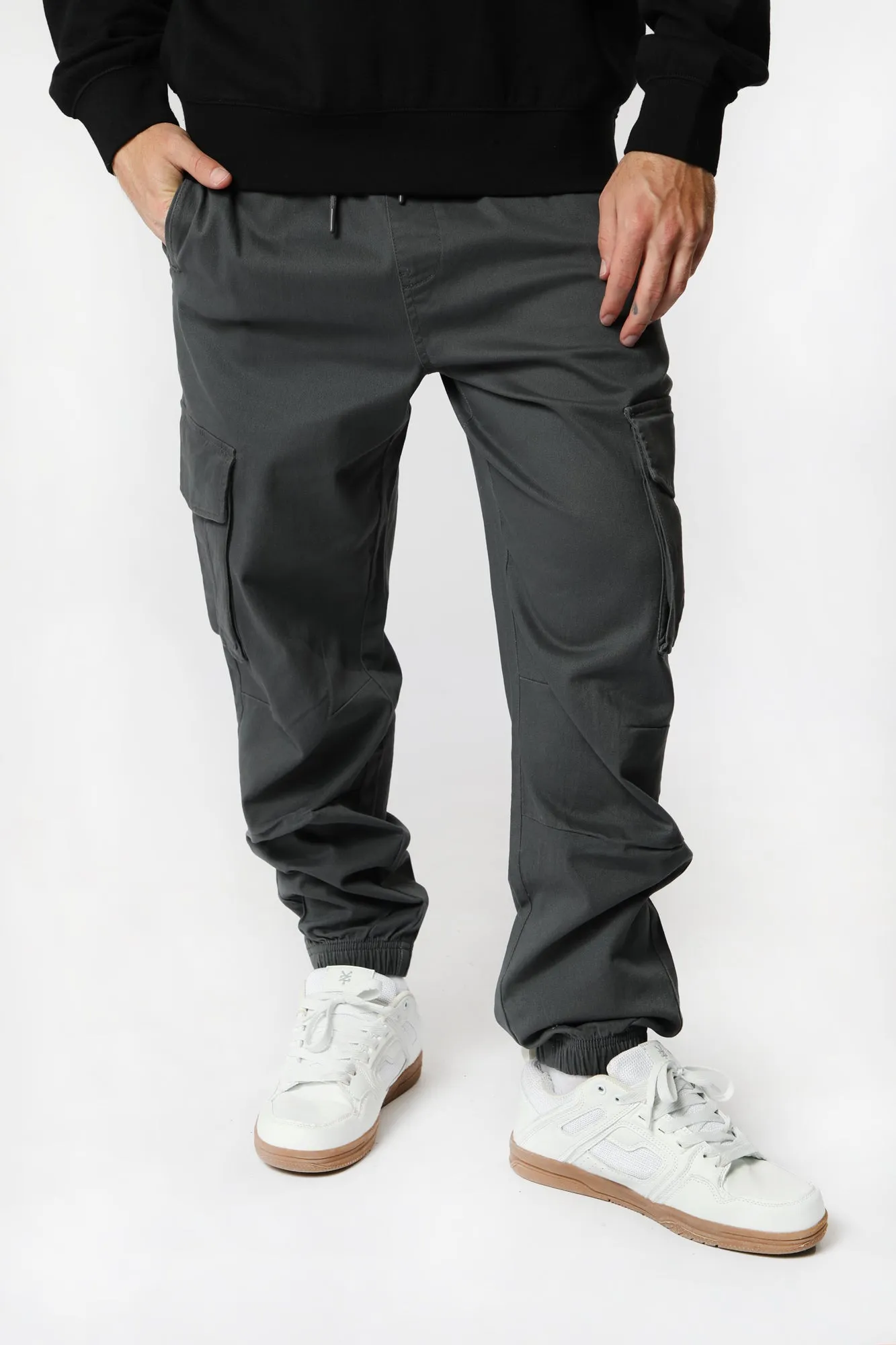 West49 Mens Twill Cargo Jogger