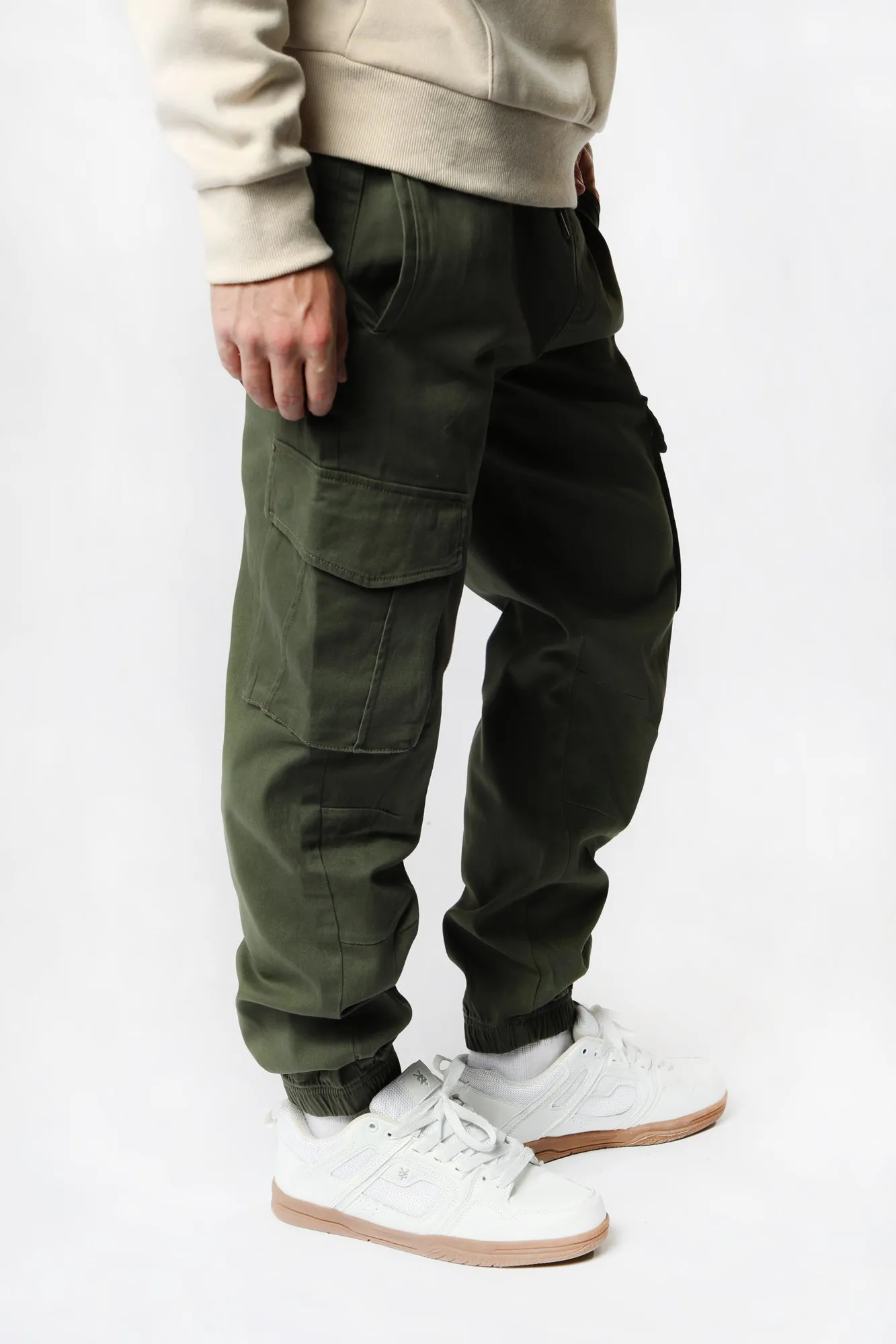 West49 Mens Twill Cargo Jogger